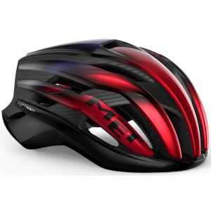 MET Trenta 3K Carbon MIPS Helmet - Large, Red Iridescent Glossy