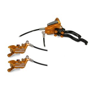 Hope Technology Tech 3 E4 Duo Hydraulic Disc Brake - Orange, Right Hand