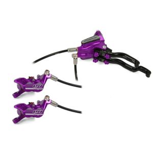 Hope Technology Tech 3 E4 Duo Hydraulic Disc Brake - Purple, Left Hand