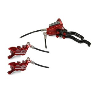 Hope Technology Tech 3 E4 Duo Hydraulic Disc Brake - Red, Left Hand