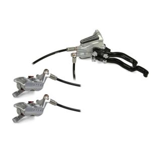 Hope Technology Tech 3 E4 Duo Hydraulic Disc Brake - Silver, Left Hand