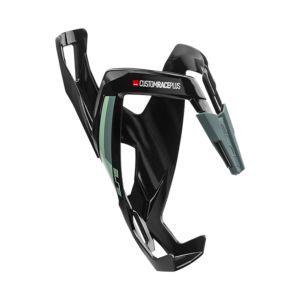 Elite Custom Race Plus Resin Bottle Cage - Black / Green