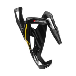 Elite Custom Race Plus Resin Bottle Cage - Black / Yellow