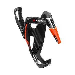 Elite Custom Race Plus Resin Bottle Cage - Black / Orange