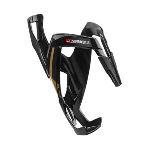 Elite Custom Race Plus Resin Bottle Cage - Black / Gold