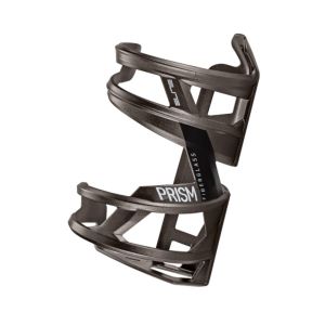 Elite Prism Side-Entry Bottle Cage - Titanium / Black, Left Hand