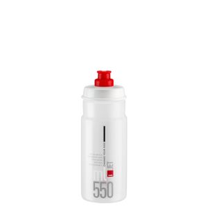 Elite Jet Water Bottle - 550ml, Clear / Red