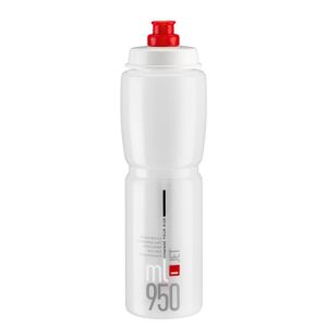Elite Jet Water Bottle - 950ml, Clear / Red