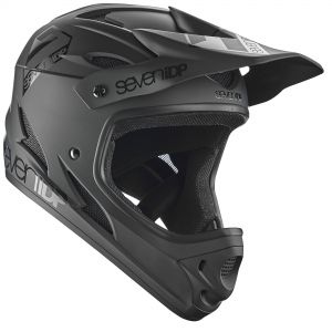 7iDP M1 Full Face Helmet - M, Matt Black / Gloss Black