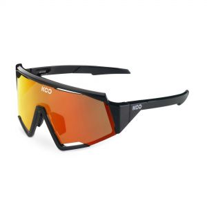 KOO Spectro Sunglasses - Black Frame / Red Mirror Lens