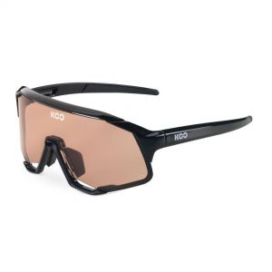 KOO Demos Sunglasses - Black Frame / Rose Lens