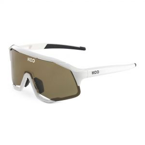 KOO Demos Sunglasses - White Frame / Brown Lens