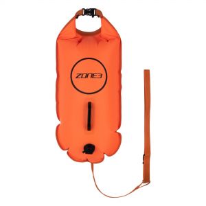 Image of Zone3 Swim Safety Buoy & 28L Dry Bag, Orange