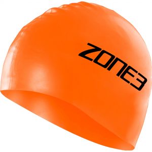 Image of Zone3 Silicone Swim Cap - Orange
