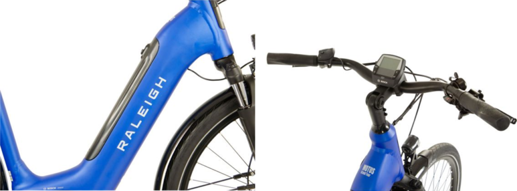 2022 Blue Raleigh Centros Electric Bike With Crossbar